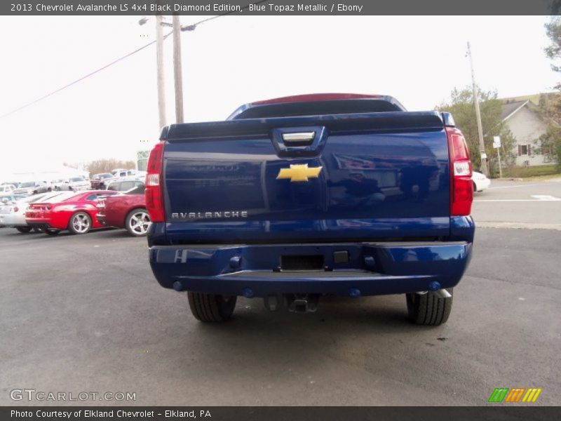 Blue Topaz Metallic / Ebony 2013 Chevrolet Avalanche LS 4x4 Black Diamond Edition