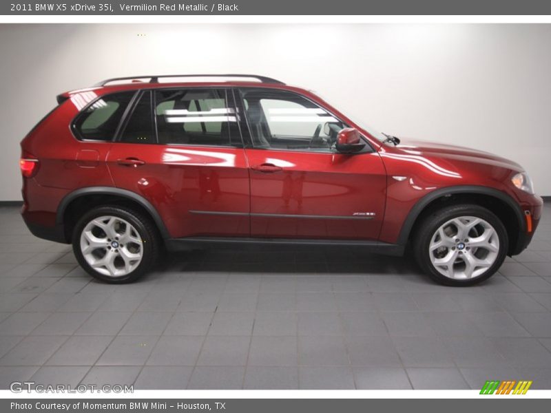 Vermilion Red Metallic / Black 2011 BMW X5 xDrive 35i