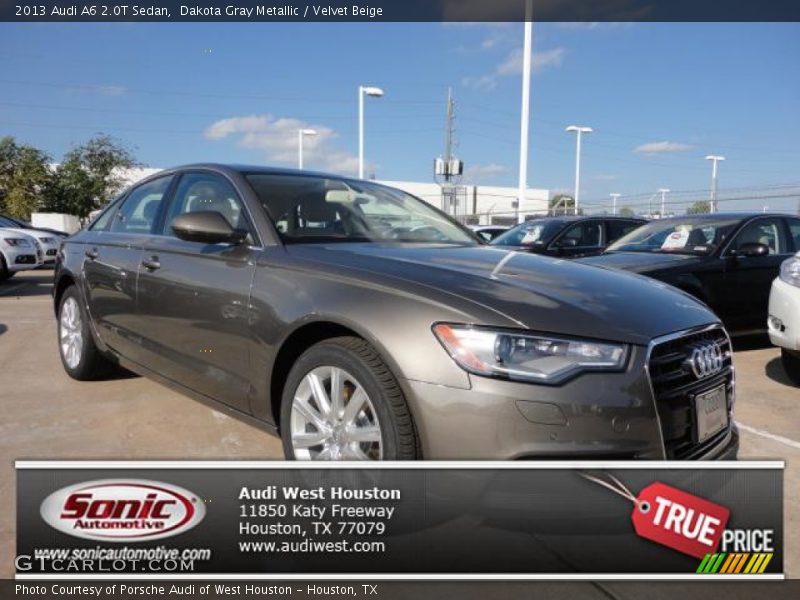Dakota Gray Metallic / Velvet Beige 2013 Audi A6 2.0T Sedan