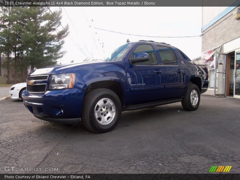 Blue Topaz Metallic / Ebony 2013 Chevrolet Avalanche LS 4x4 Black Diamond Edition