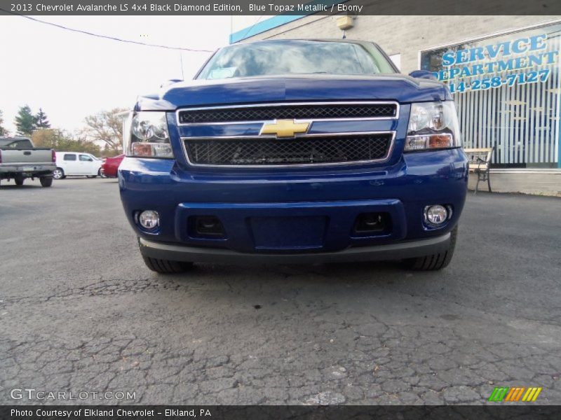 Blue Topaz Metallic / Ebony 2013 Chevrolet Avalanche LS 4x4 Black Diamond Edition
