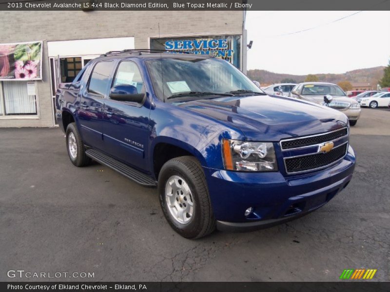 Blue Topaz Metallic / Ebony 2013 Chevrolet Avalanche LS 4x4 Black Diamond Edition