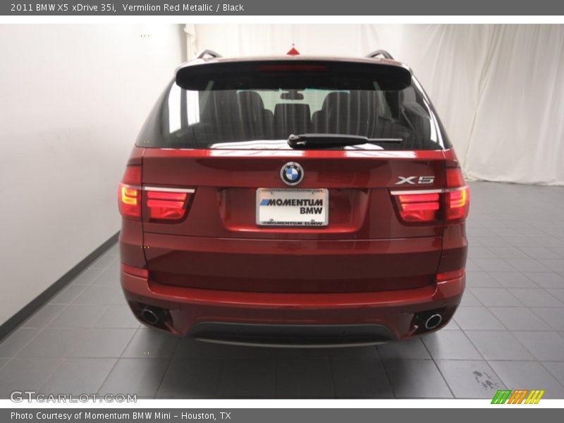 Vermilion Red Metallic / Black 2011 BMW X5 xDrive 35i