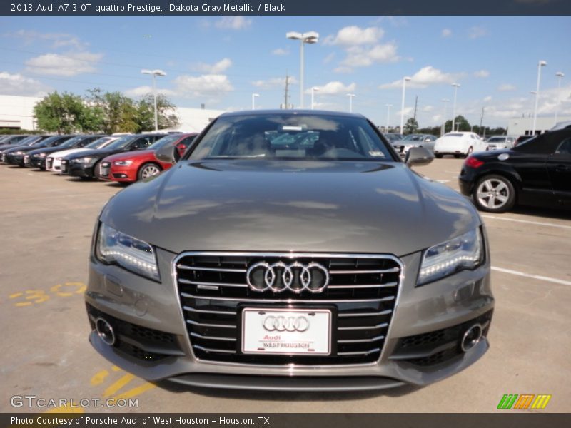 Dakota Gray Metallic / Black 2013 Audi A7 3.0T quattro Prestige