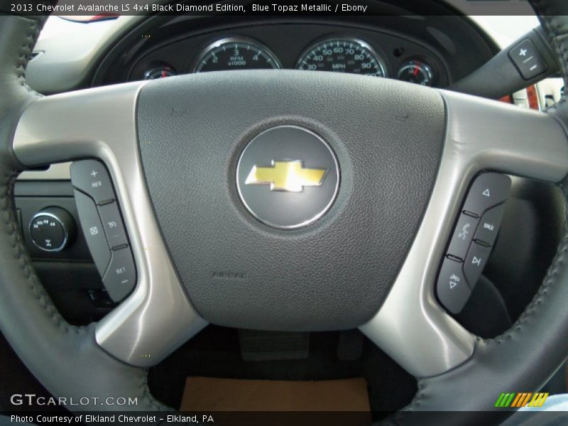 Blue Topaz Metallic / Ebony 2013 Chevrolet Avalanche LS 4x4 Black Diamond Edition