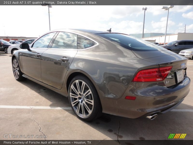 Dakota Gray Metallic / Black 2013 Audi A7 3.0T quattro Prestige