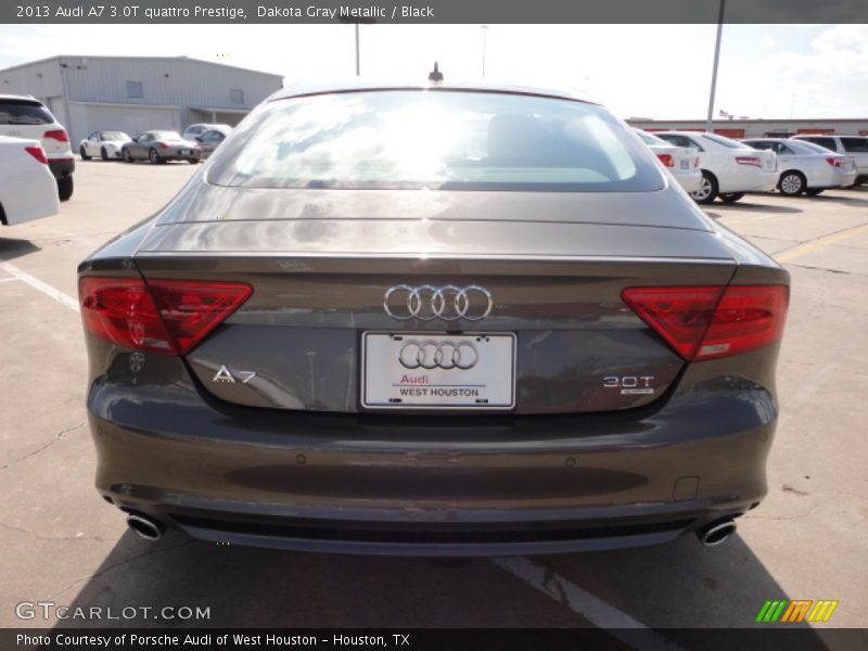 Dakota Gray Metallic / Black 2013 Audi A7 3.0T quattro Prestige