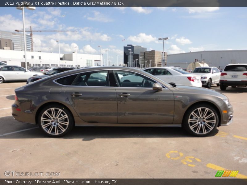 Dakota Gray Metallic / Black 2013 Audi A7 3.0T quattro Prestige