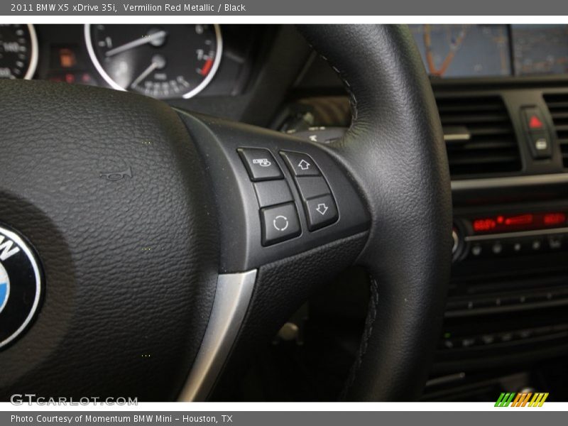Vermilion Red Metallic / Black 2011 BMW X5 xDrive 35i