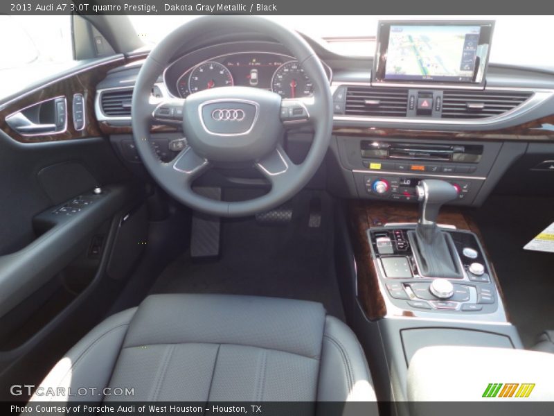 Dakota Gray Metallic / Black 2013 Audi A7 3.0T quattro Prestige