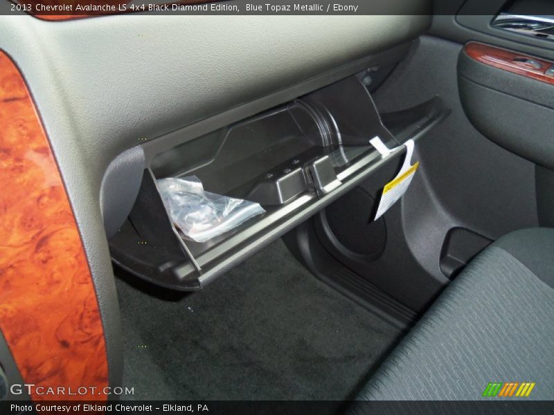Blue Topaz Metallic / Ebony 2013 Chevrolet Avalanche LS 4x4 Black Diamond Edition