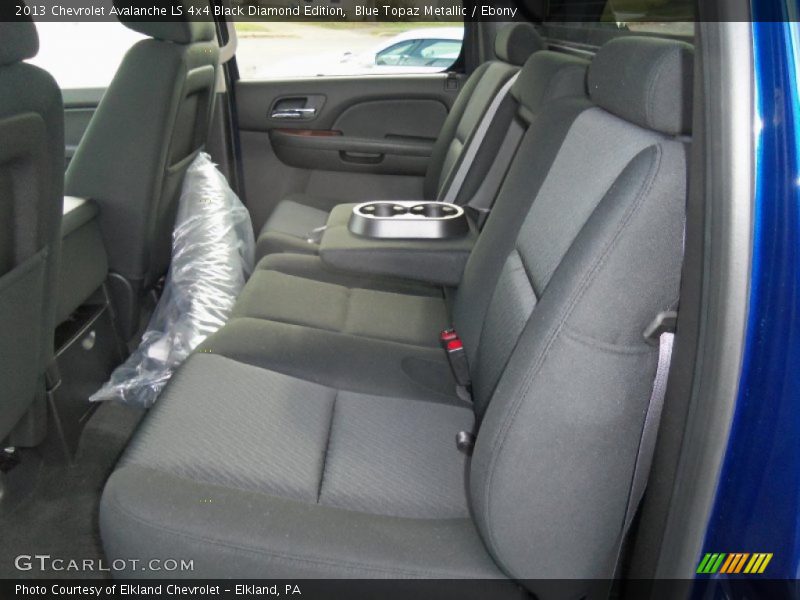 Rear Seat of 2013 Avalanche LS 4x4 Black Diamond Edition