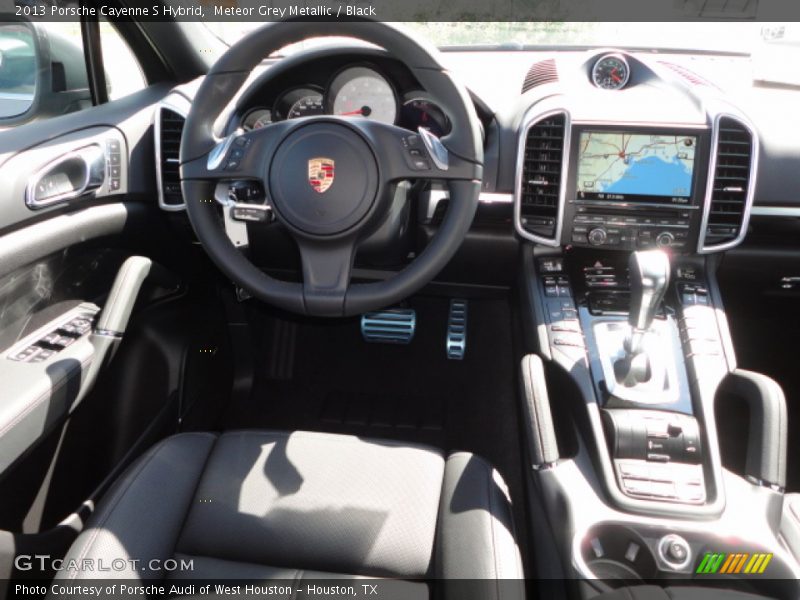 Meteor Grey Metallic / Black 2013 Porsche Cayenne S Hybrid