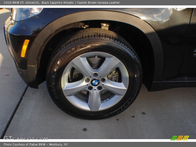 Black Sapphire Metallic / Saddle Brown Nevada Leather 2009 BMW X5 xDrive30i