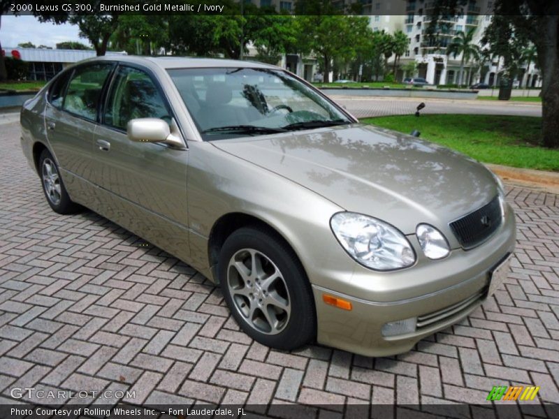 Burnished Gold Metallic / Ivory 2000 Lexus GS 300