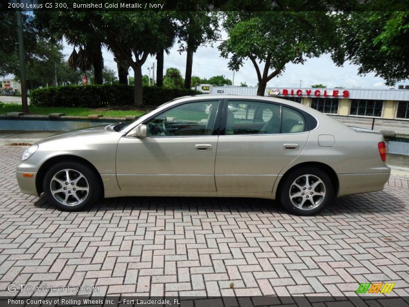 Burnished Gold Metallic / Ivory 2000 Lexus GS 300