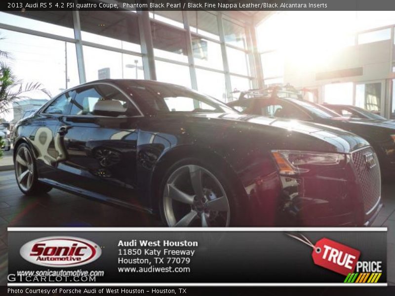 Phantom Black Pearl / Black Fine Nappa Leather/Black Alcantara Inserts 2013 Audi RS 5 4.2 FSI quattro Coupe