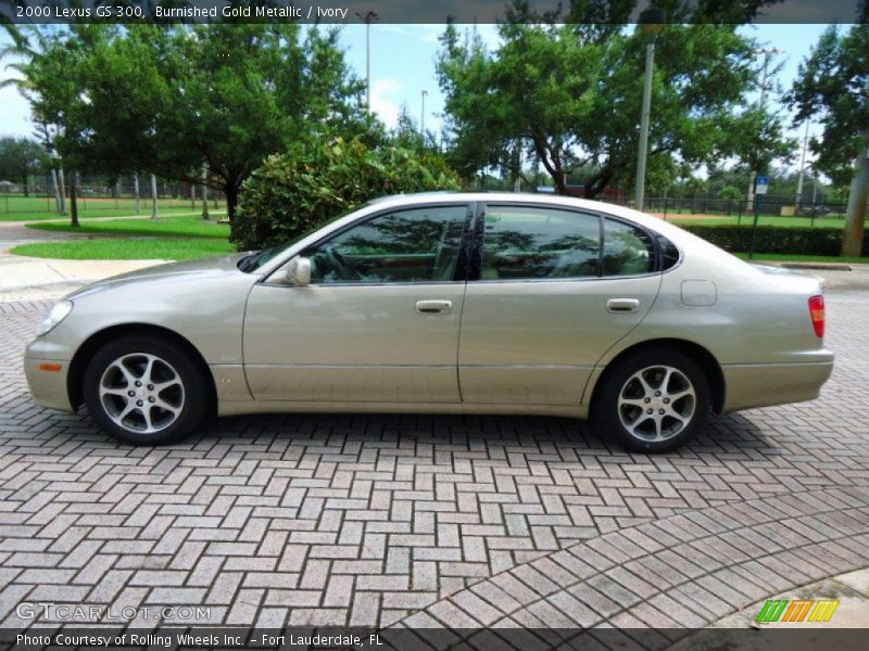 Burnished Gold Metallic / Ivory 2000 Lexus GS 300