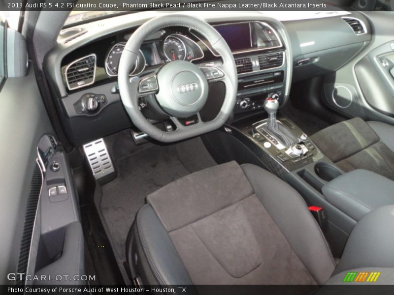 Black Fine Nappa Leather/Black Alcantara Inserts Interior - 2013 RS 5 4.2 FSI quattro Coupe 