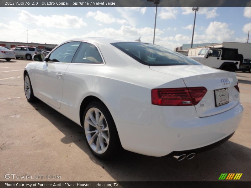 Ibis White / Velvet Beige 2013 Audi A5 2.0T quattro Coupe