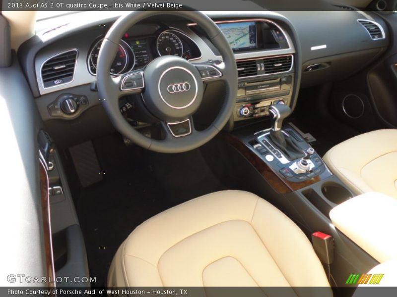 Ibis White / Velvet Beige 2013 Audi A5 2.0T quattro Coupe