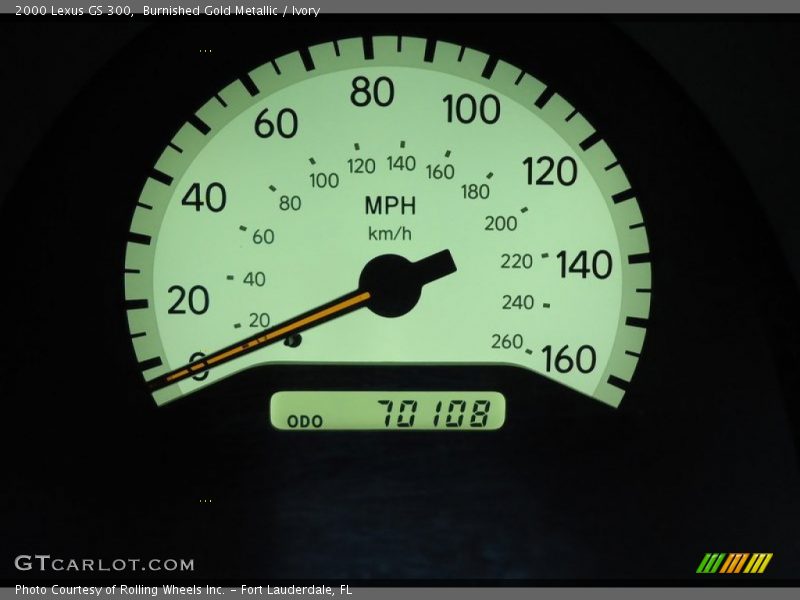 Burnished Gold Metallic / Ivory 2000 Lexus GS 300