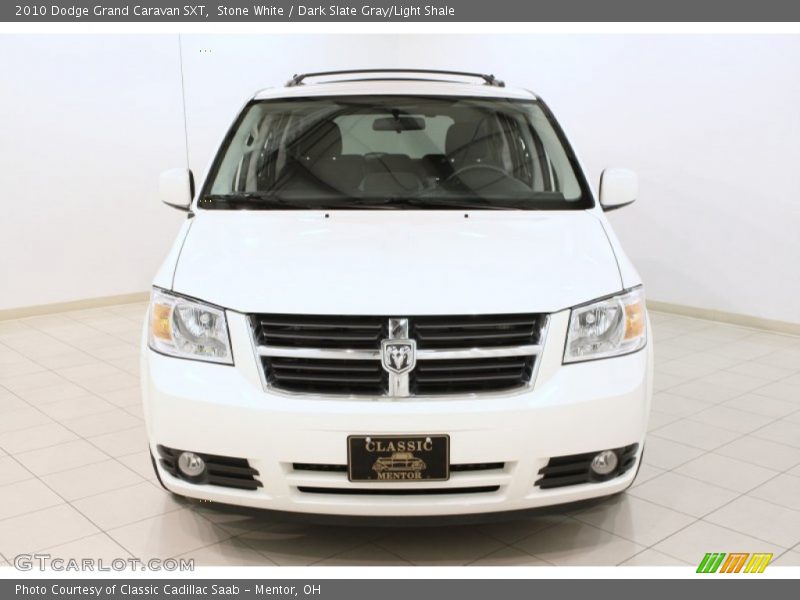 Stone White / Dark Slate Gray/Light Shale 2010 Dodge Grand Caravan SXT