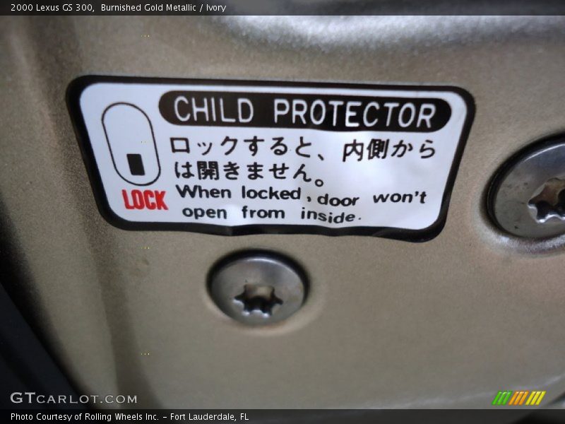 Burnished Gold Metallic / Ivory 2000 Lexus GS 300