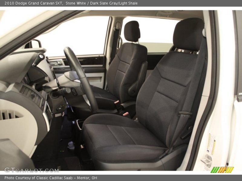 Stone White / Dark Slate Gray/Light Shale 2010 Dodge Grand Caravan SXT