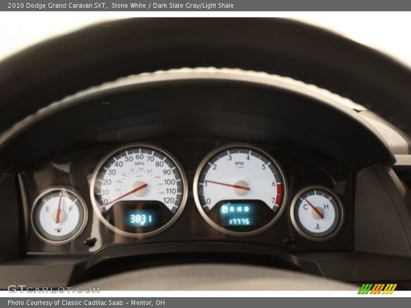 Stone White / Dark Slate Gray/Light Shale 2010 Dodge Grand Caravan SXT