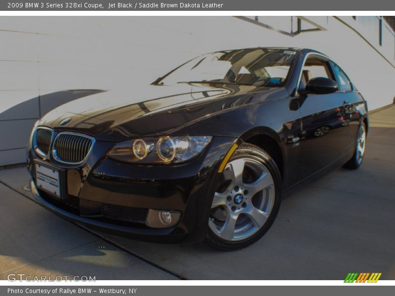 Jet Black / Saddle Brown Dakota Leather 2009 BMW 3 Series 328xi Coupe