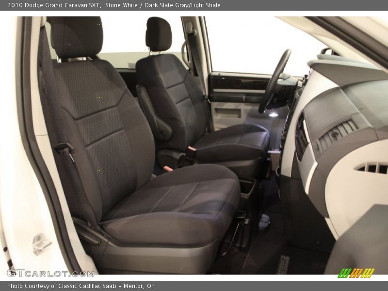 Stone White / Dark Slate Gray/Light Shale 2010 Dodge Grand Caravan SXT