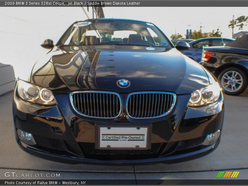 Jet Black / Saddle Brown Dakota Leather 2009 BMW 3 Series 328xi Coupe