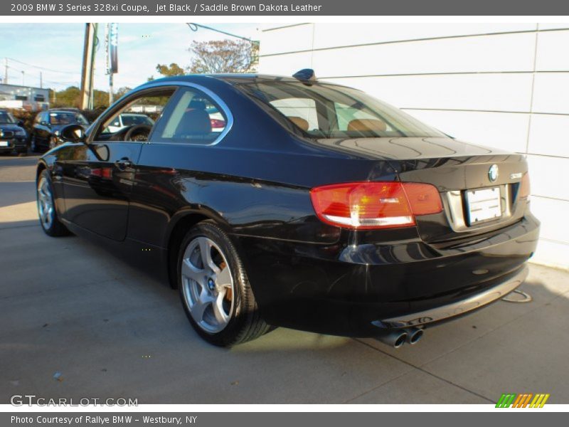 Jet Black / Saddle Brown Dakota Leather 2009 BMW 3 Series 328xi Coupe