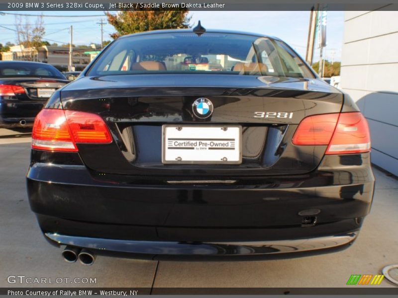 Jet Black / Saddle Brown Dakota Leather 2009 BMW 3 Series 328xi Coupe
