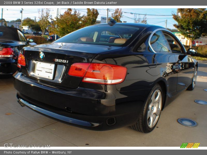 Jet Black / Saddle Brown Dakota Leather 2009 BMW 3 Series 328xi Coupe