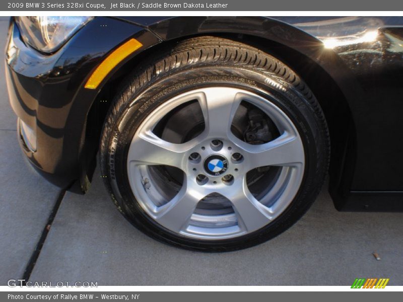 Jet Black / Saddle Brown Dakota Leather 2009 BMW 3 Series 328xi Coupe