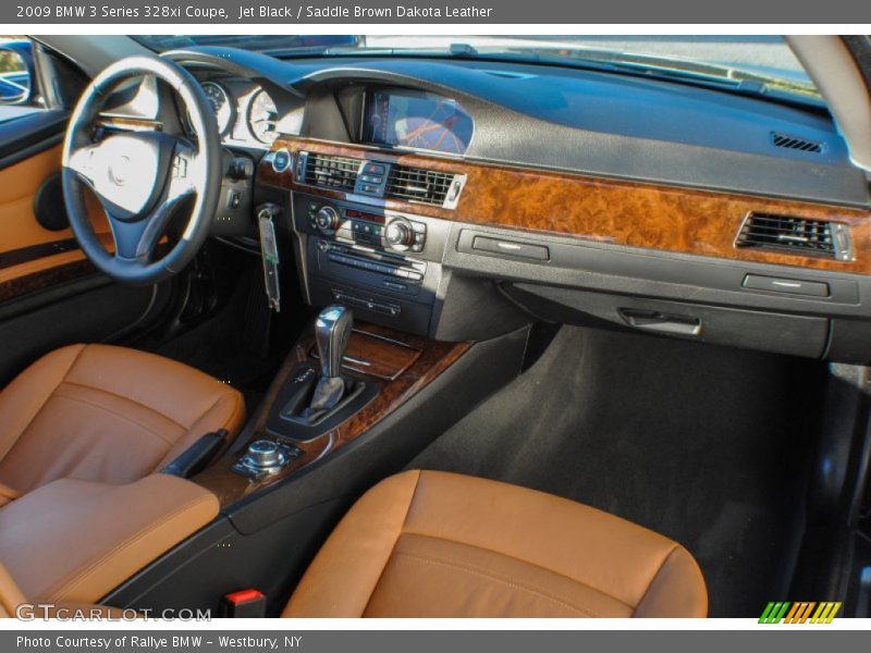 Jet Black / Saddle Brown Dakota Leather 2009 BMW 3 Series 328xi Coupe