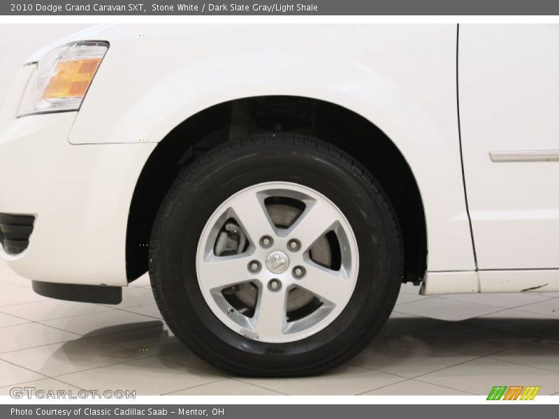 Stone White / Dark Slate Gray/Light Shale 2010 Dodge Grand Caravan SXT