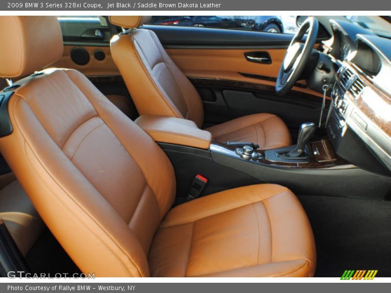 Jet Black / Saddle Brown Dakota Leather 2009 BMW 3 Series 328xi Coupe