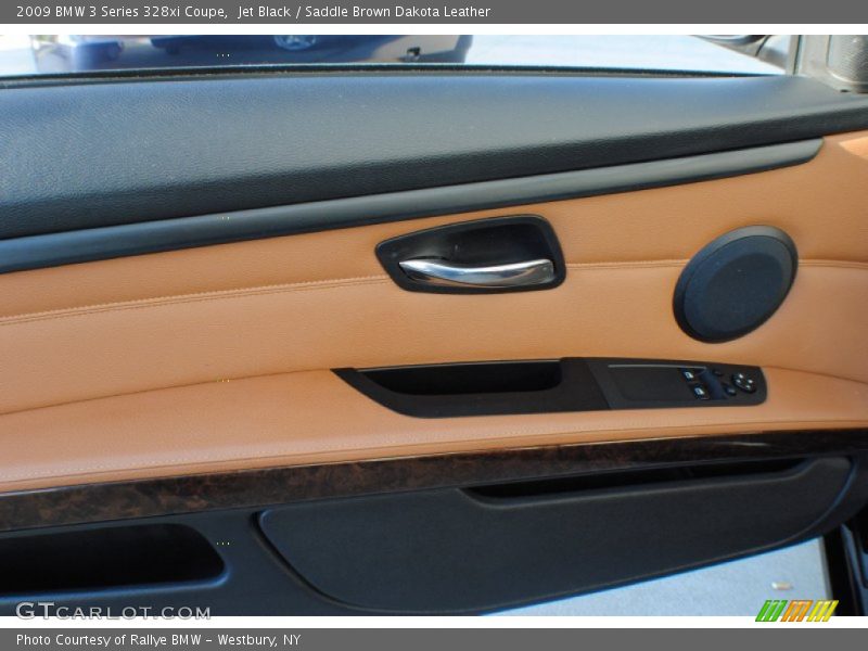 Jet Black / Saddle Brown Dakota Leather 2009 BMW 3 Series 328xi Coupe
