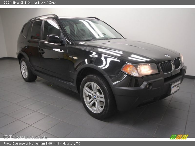 Jet Black / Grey 2004 BMW X3 3.0i