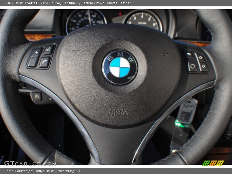 Jet Black / Saddle Brown Dakota Leather 2009 BMW 3 Series 328xi Coupe