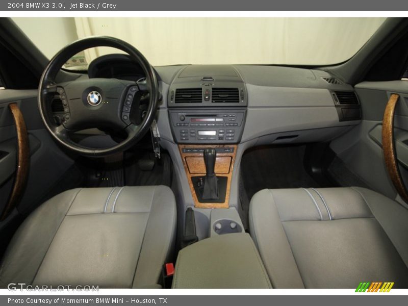 Jet Black / Grey 2004 BMW X3 3.0i