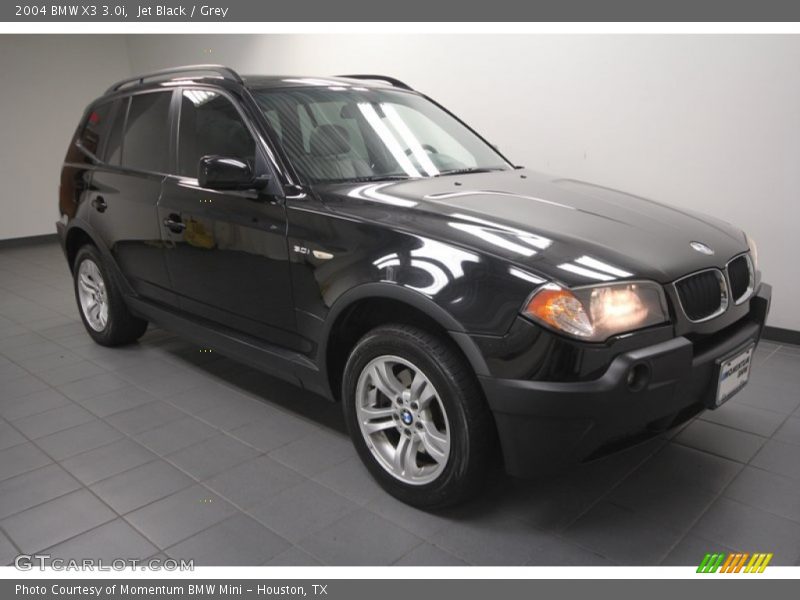 Jet Black / Grey 2004 BMW X3 3.0i