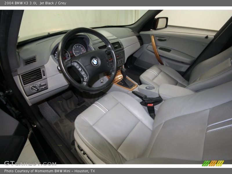Jet Black / Grey 2004 BMW X3 3.0i