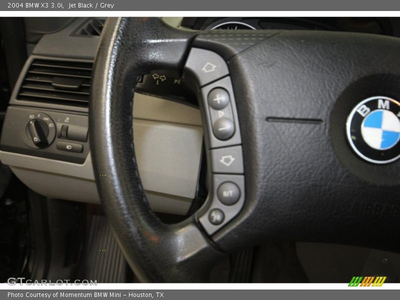Jet Black / Grey 2004 BMW X3 3.0i