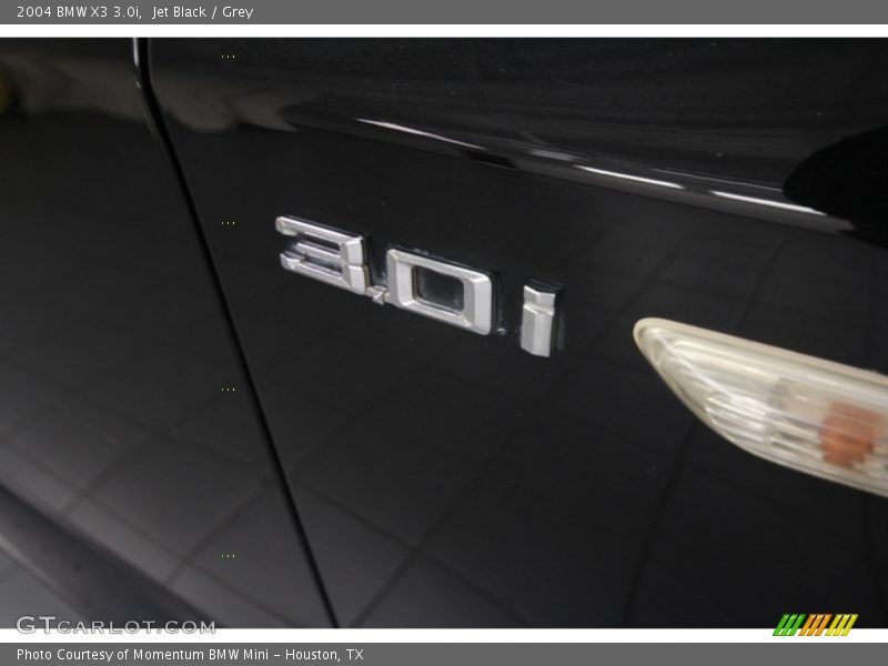 Jet Black / Grey 2004 BMW X3 3.0i
