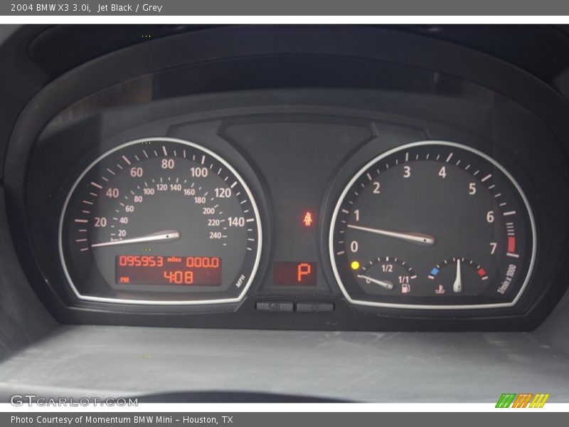 Jet Black / Grey 2004 BMW X3 3.0i