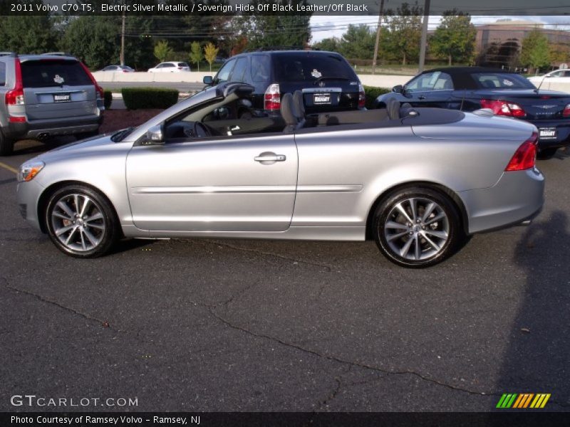 Electric Silver Metallic / Soverign Hide Off Black Leather/Off Black 2011 Volvo C70 T5